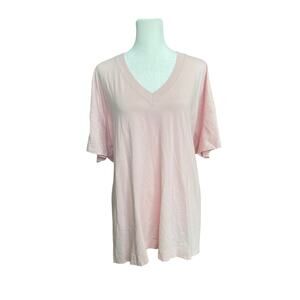 Lululemon Side Tie V-Neck Tee Women's 6‎ Pink Mist T-Shirt Casual Athletic Flowy